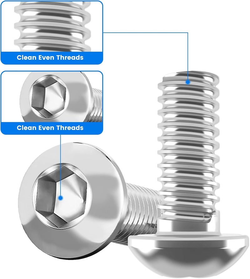 AEEAST Store 17Pcs Inner Batwing Fairing Bolts, Motorcycle Windshield Bolts 304 Stainless Steel Fairing Screws Windshield Trim Bolts Fit for Harley Touring Street Glide Electra Glide Trike Glide 1996-Later - Image 3